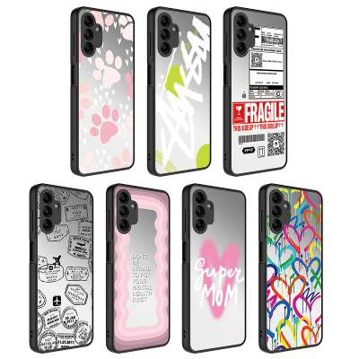 Galaxy A04S Case Mirror Patterned Camera Protected Glossy Zore Mirror Cover - 2