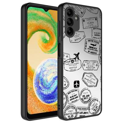 Galaxy A04S Case Mirror Patterned Camera Protected Glossy Zore Mirror Cover - 7