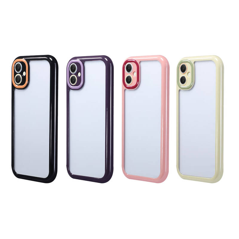 Galaxy A05 Case Camera Protected Colored Edge and Frame Design Zore Vitamin Cover - 6