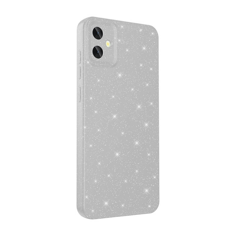 Galaxy A05 Case Camera Protected Silvery Luxury Zore Koton Cover - 16