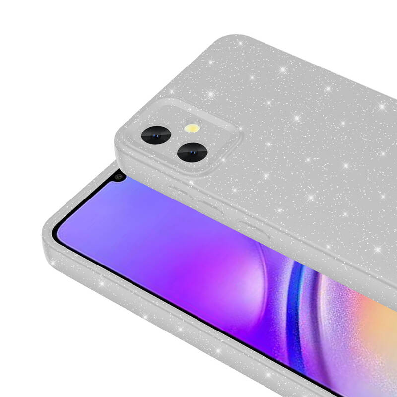 Galaxy A05 Kılıf Kamera Korumalı Simli Lüks Zore Koton Kapak - 6