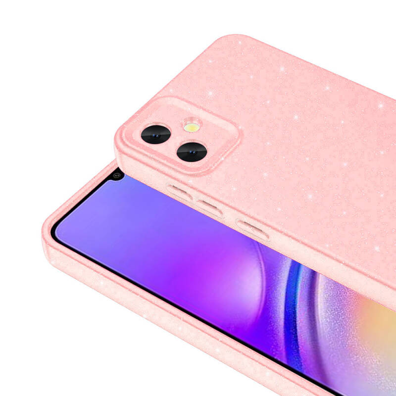 Galaxy A05 Kılıf Kamera Korumalı Simli Lüks Zore Koton Kapak - 12