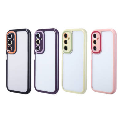 Galaxy A05S Case Camera Protected Colored Edge and Frame Design Zore Vitamin Cover - 6