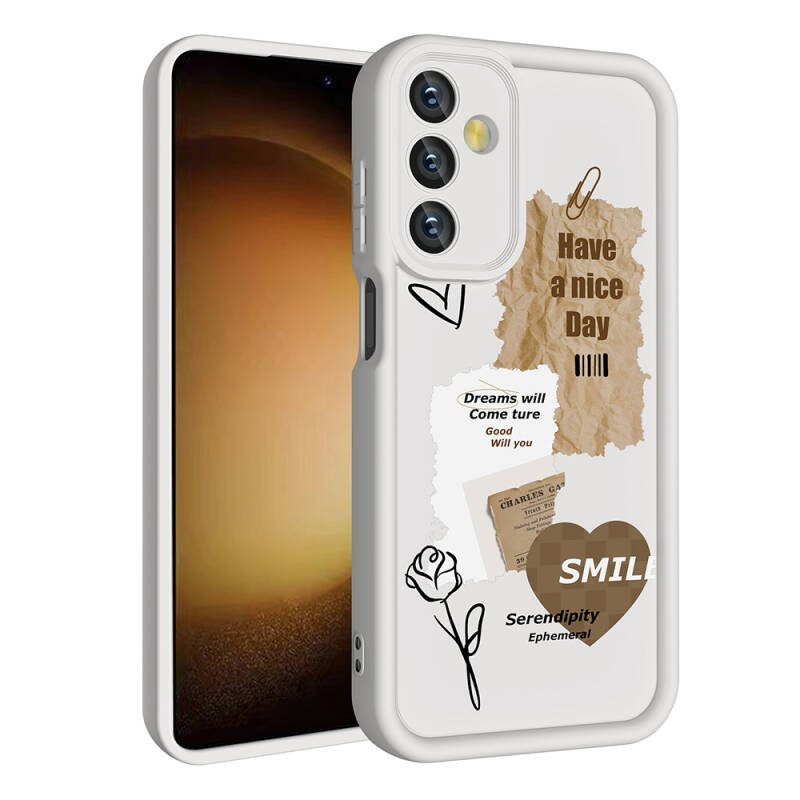 Galaxy A05S Case Camera Protected Printed Back Surface Zore Klas Cover - 4