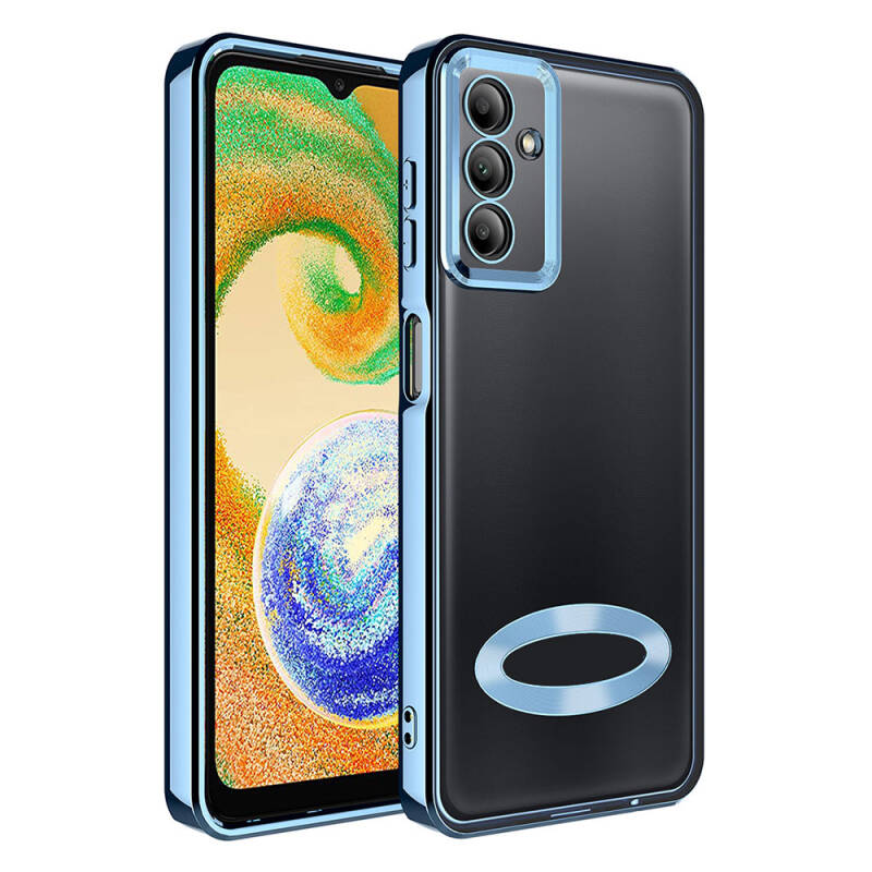 Galaxy A05S Case Camera Protection Zore Omega Cover Showing Logo - 1