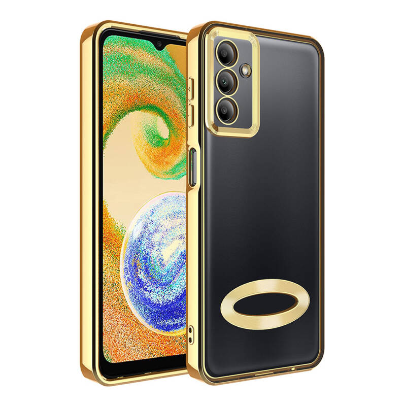 Galaxy A05S Case Camera Protection Zore Omega Cover Showing Logo - 3