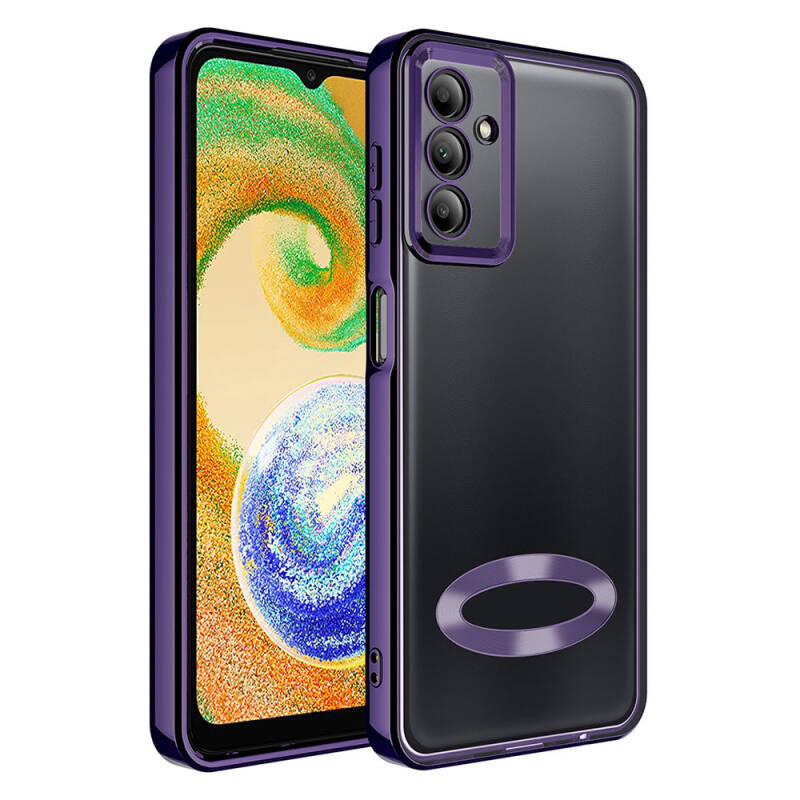 Galaxy A05S Case Camera Protection Zore Omega Cover Showing Logo - 6