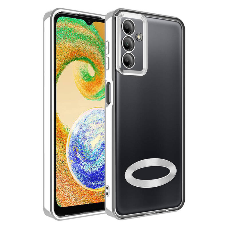 Galaxy A05S Kılıf Kamera Korumalı Logo Gösteren Zore Omega Kapak - 8