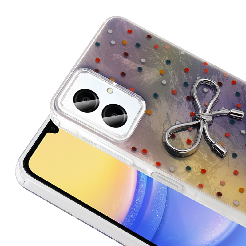 Galaxy A06 Case Camera Protection Figured Zore Ponti Silicone Cover - 9