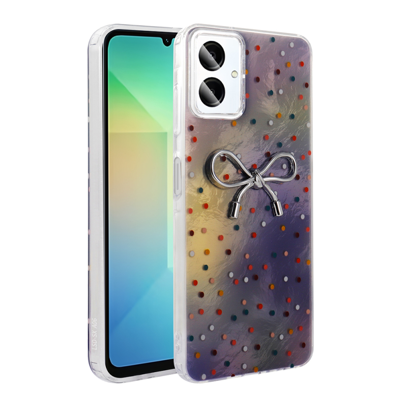 Galaxy A06 Case Camera Protection Figured Zore Ponti Silicone Cover - 3