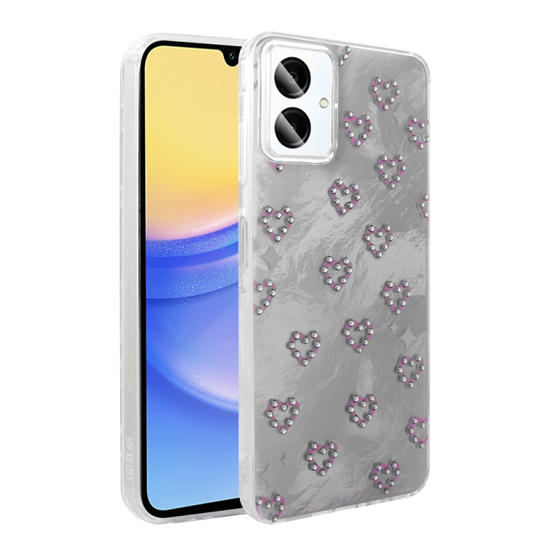 Galaxy A06 Case Camera Protection Figured Zore Ponti Silicone Cover - 4