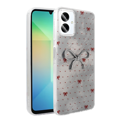 Galaxy A06 Case Camera Protection Figured Zore Ponti Silicone Cover - 5