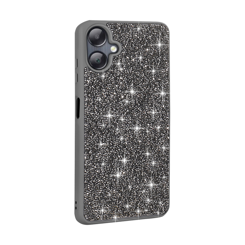 Galaxy A06 Case Shiny Stone Design Zore Diamond Cover - 12