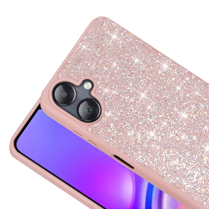 Galaxy A06 Case Shiny Stone Design Zore Diamond Cover - 16
