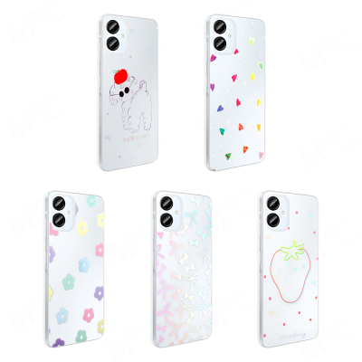 Galaxy A06 Case Transparent Figured Zore Folk Hard Cover - 17