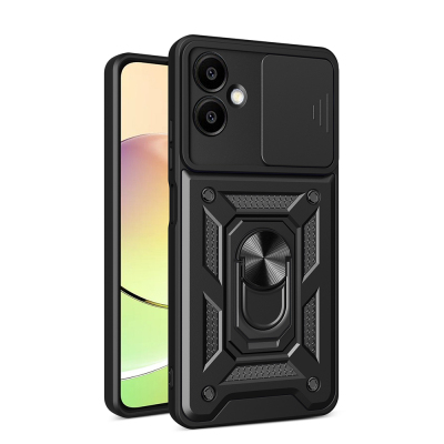 Galaxy A06 Case with Magnetic Stand Camera Protection Zore Sliding Vega Cover - 3