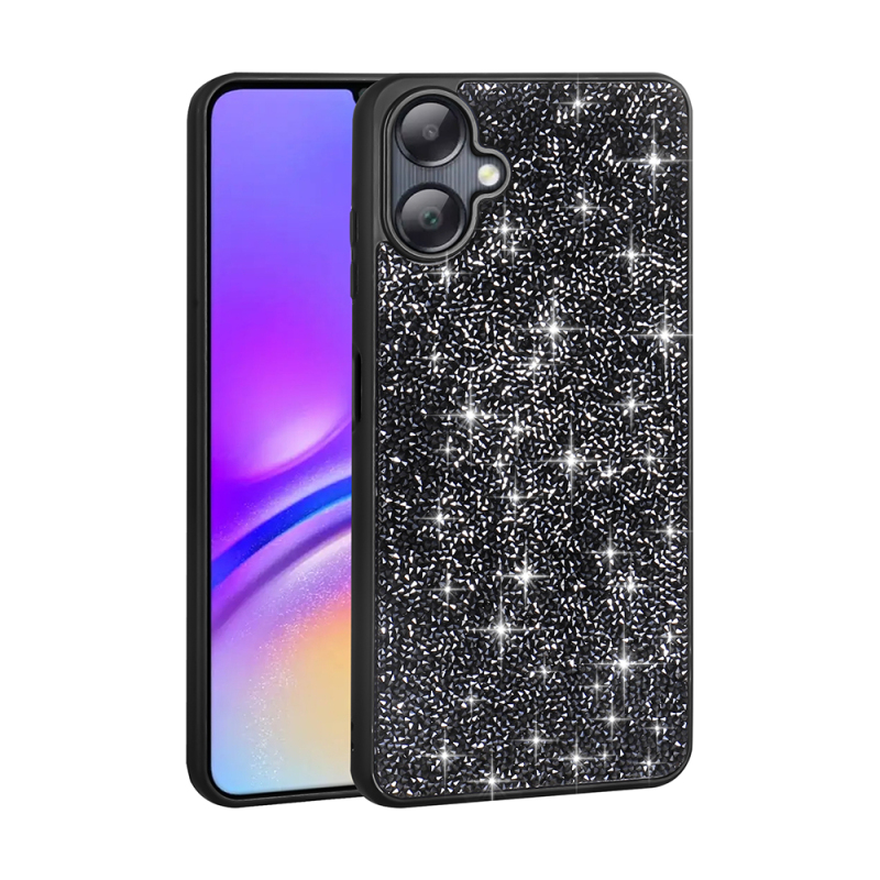 Galaxy A06 Kılıf Parlak Taşlı Tasarım Zore Pırlanta Kapak - 1