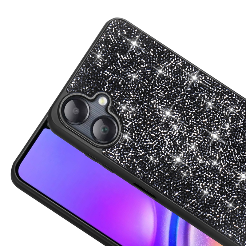 Galaxy A06 Kılıf Parlak Taşlı Tasarım Zore Pırlanta Kapak - 8