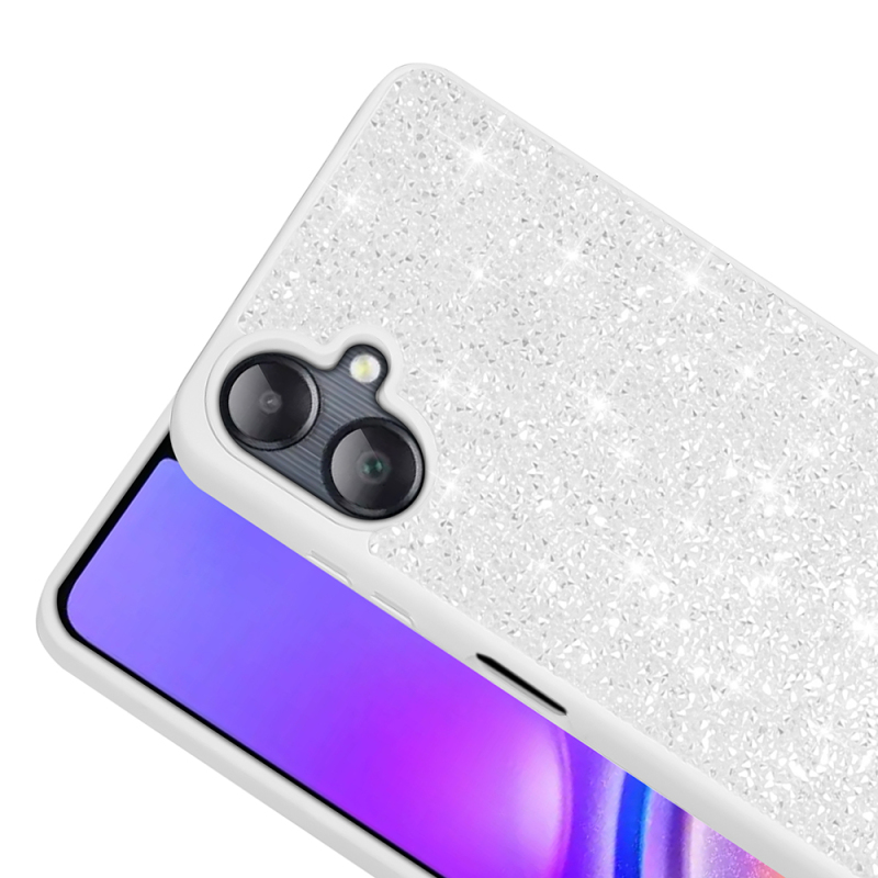 Galaxy A06 Kılıf Parlak Taşlı Tasarım Zore Pırlanta Kapak - 13