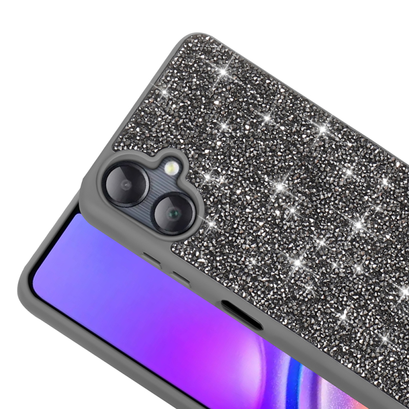 Galaxy A06 Kılıf Parlak Taşlı Tasarım Zore Pırlanta Kapak - 14