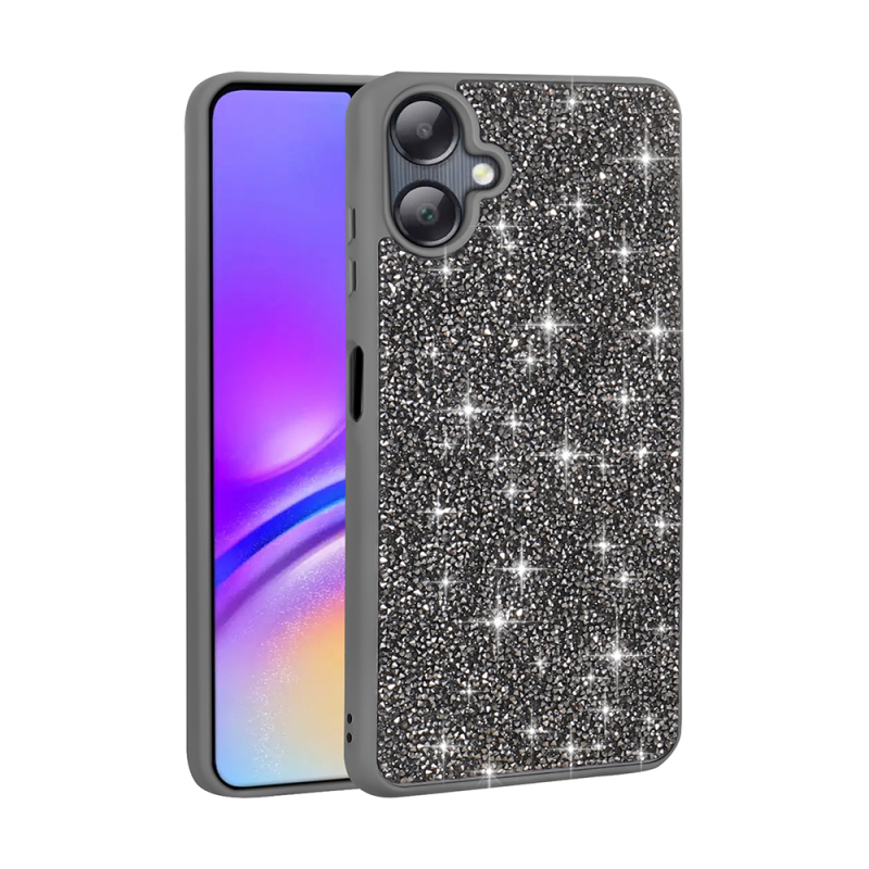 Galaxy A06 Kılıf Parlak Taşlı Tasarım Zore Pırlanta Kapak - 5