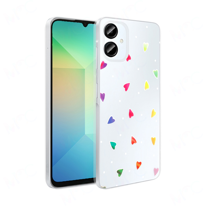 Galaxy A06 Kılıf Şeffaf Figürlü Zore Folk Sert Kapak - 1