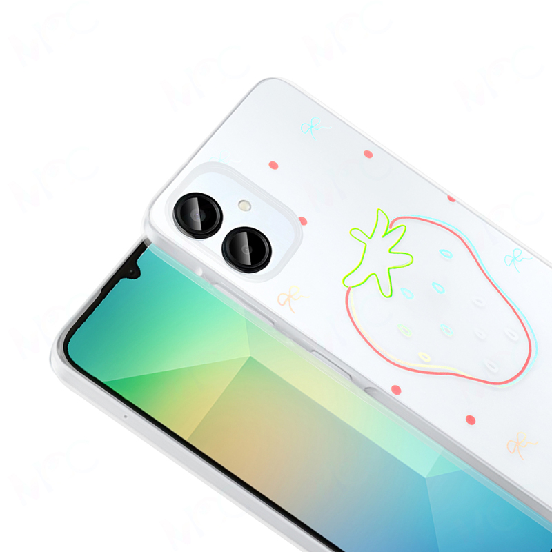 Galaxy A06 Kılıf Şeffaf Figürlü Zore Folk Sert Kapak - 15