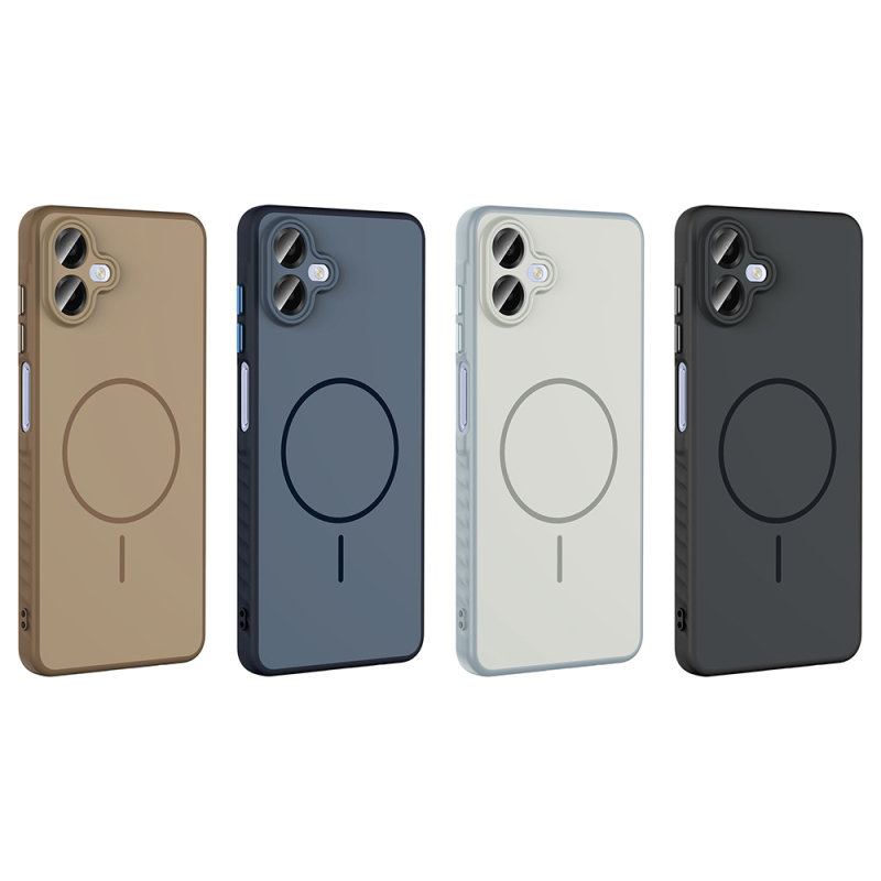 Galaxy A07 Case M-safe Charging Feature Zore Tea Cover M-safe Charging Feature - 14