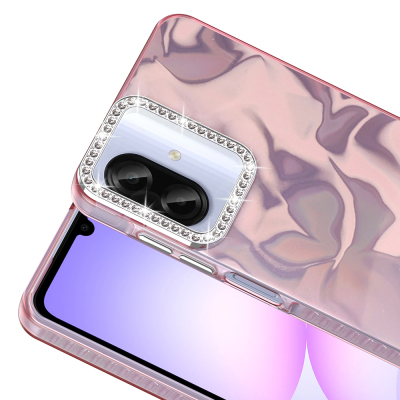 Galaxy A07 Case with Airbag, Shiny Stone Detail Design, Zore Esila Cover - 10