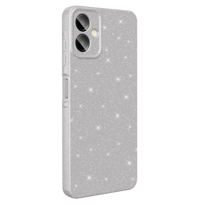 Galaxy A07 Case with Camera Protection, Glittery Luxury Zore Cotton Cover - 4