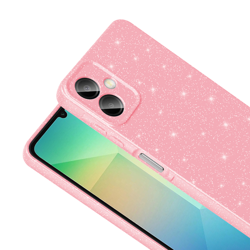 Galaxy A07 Case with Camera Protection, Glittery Luxury Zore Cotton Cover - 10