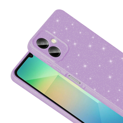 Galaxy A07 Case with Camera Protection, Glittery Luxury Zore Cotton Cover - 11