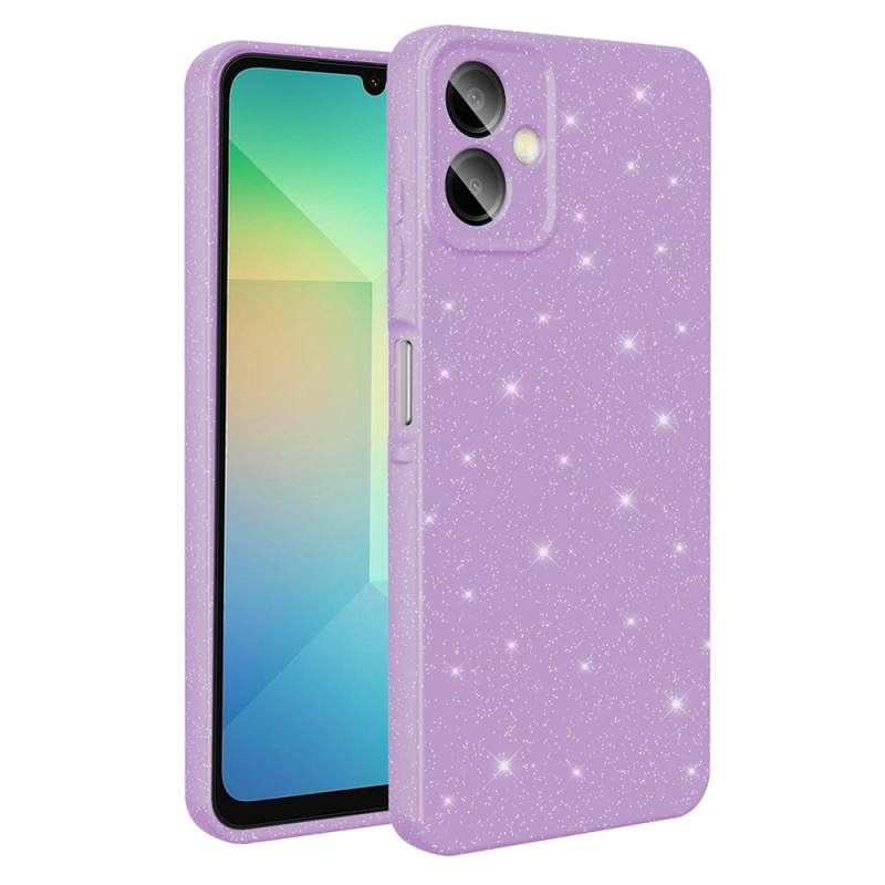 Galaxy A07 Case with Camera Protection, Glittery Luxury Zore Cotton Cover - 15