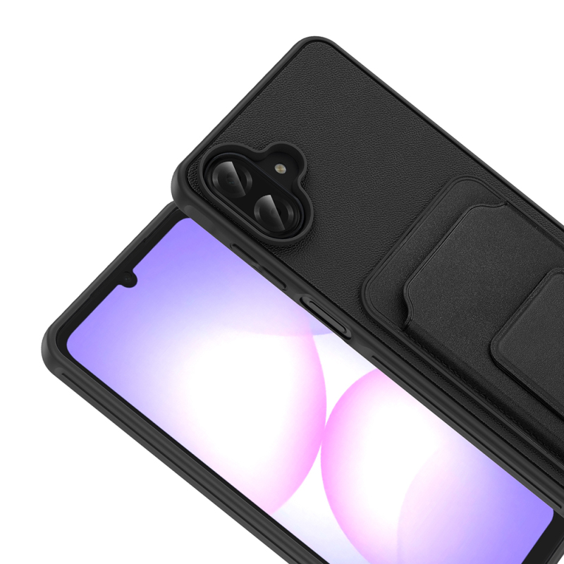 Galaxy A07 Case with Card Holder TPU Zore Bikart Cover - 3