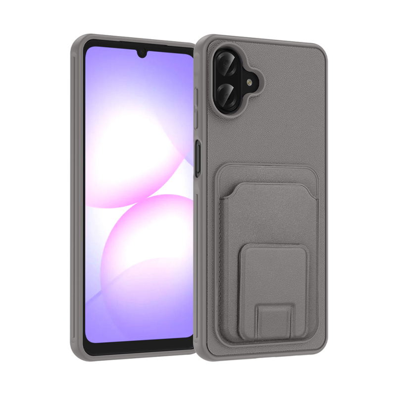 Galaxy A07 Case with Card Holder TPU Zore Bikart Cover - 8