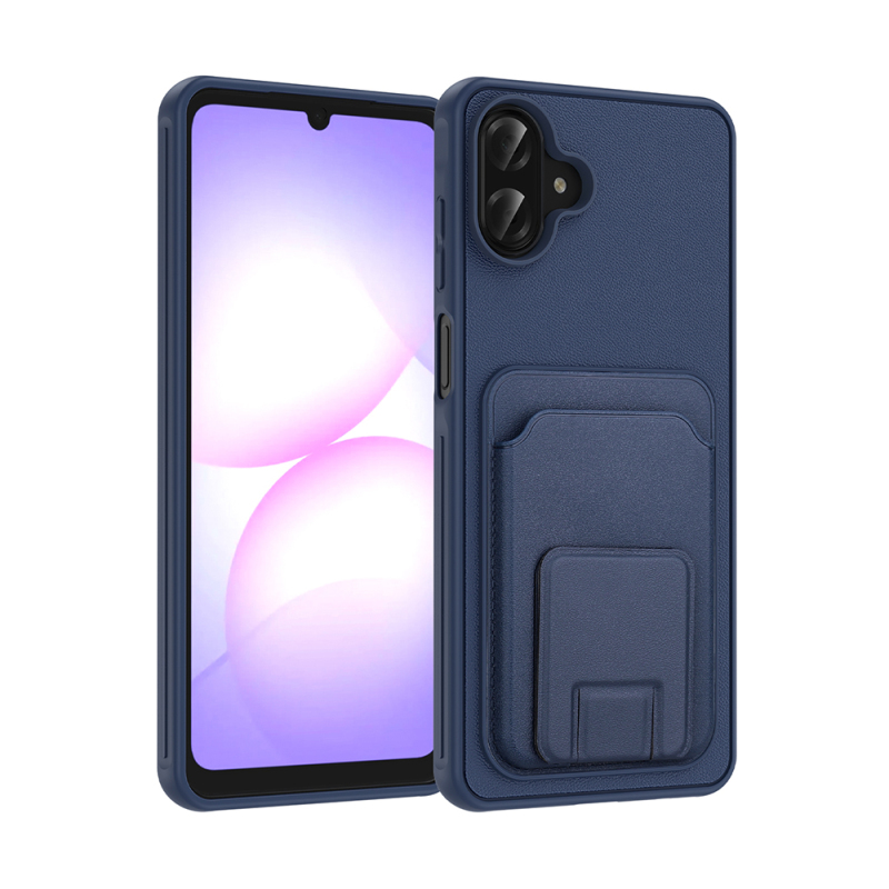 Galaxy A07 Case with Card Holder TPU Zore Bikart Cover - 5