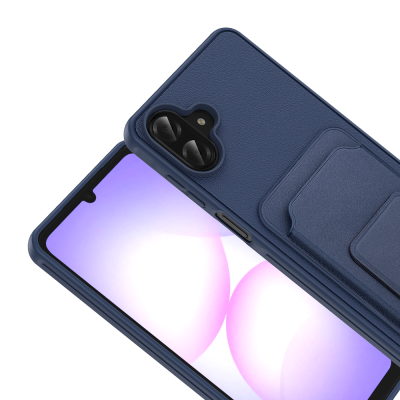 Galaxy A07 Case with Card Holder TPU Zore Bikart Cover - 6