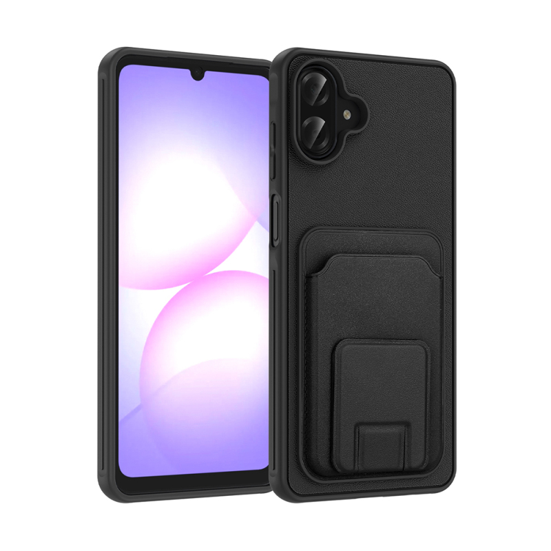 Galaxy A07 Case with Card Holder TPU Zore Bikart Cover - 1