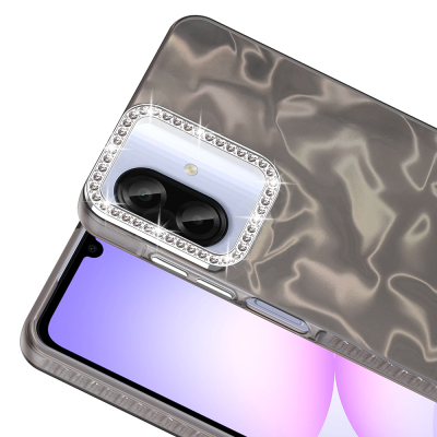 Galaxy A07 Kılıf Airbagli Parlak Taş Detay Tasarımlı Zore Esila Kapak - 4