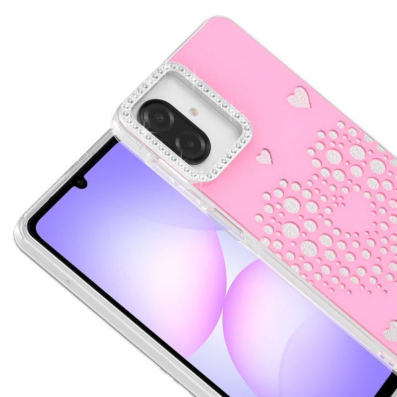 Galaxy A07 Kılıf Damla Taşlı Zore Rivas Sert PC Kapak - 4