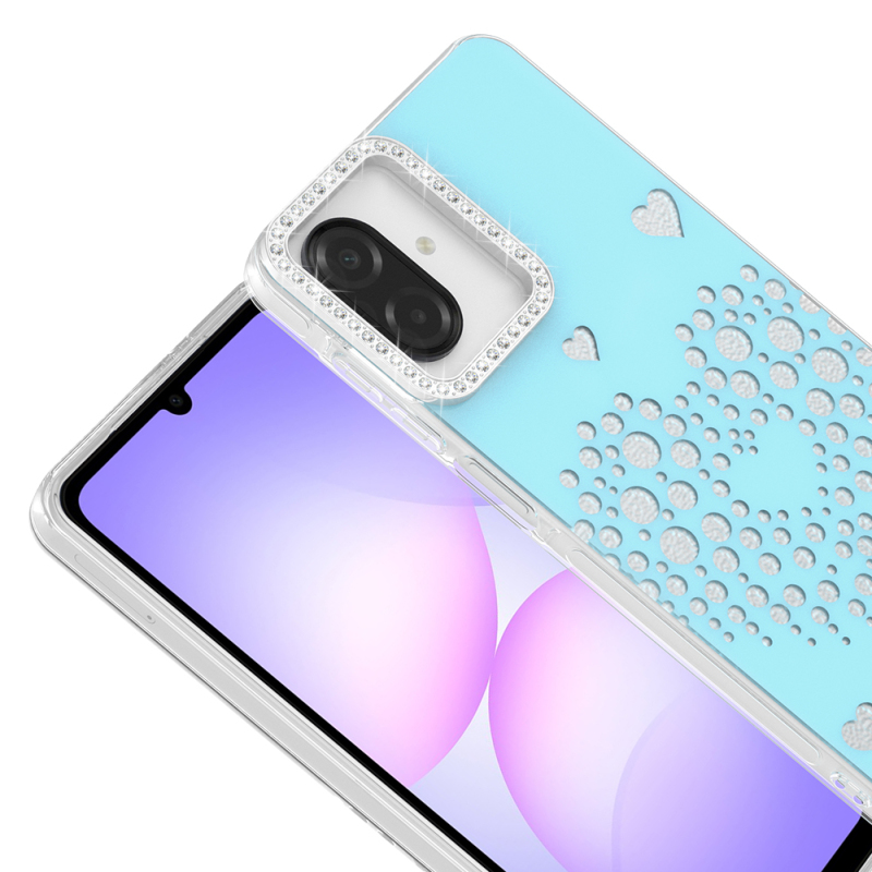 Galaxy A07 Kılıf Damla Taşlı Zore Rivas Sert PC Kapak - 6