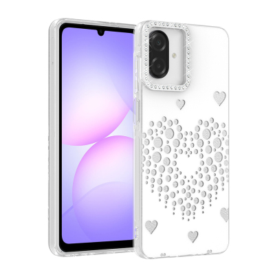 Galaxy A07 Kılıf Damla Taşlı Zore Rivas Sert PC Kapak - 3