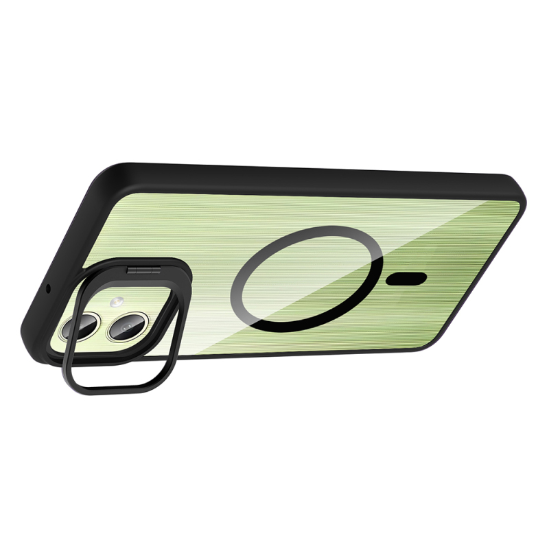 Galaxy A07 Kılıf Standlı ve Kamera Lens Hediyeli Zore Etro Kapak - 16