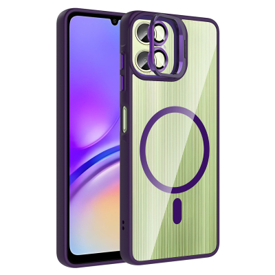 Galaxy A07 Kılıf Standlı ve Kamera Lens Hediyeli Zore Etro Kapak - 2
