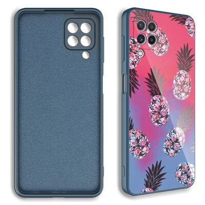 Galaxy A12 Case Camera Protected Patterned Hard Silicone Zore Epoxy Cover - 2