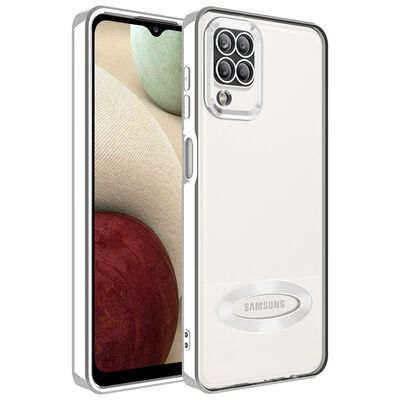 Galaxy A12 Case Camera Protected Zore Omega Cover With Logo - 8