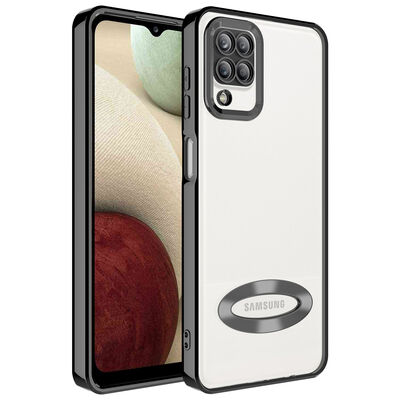 Galaxy A12 Case Camera Protected Zore Omega Cover With Logo - 3