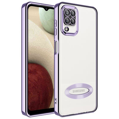 Galaxy A12 Case Camera Protected Zore Omega Cover With Logo - 7