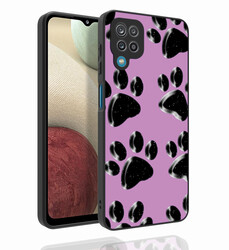 Galaxy A12 Case Patterned Camera Protected Glossy Zore Nora Cover - 5