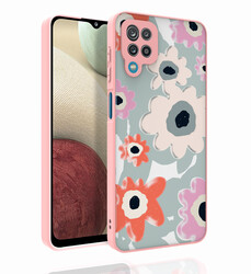 Galaxy A12 Case Patterned Camera Protected Glossy Zore Nora Cover - 7